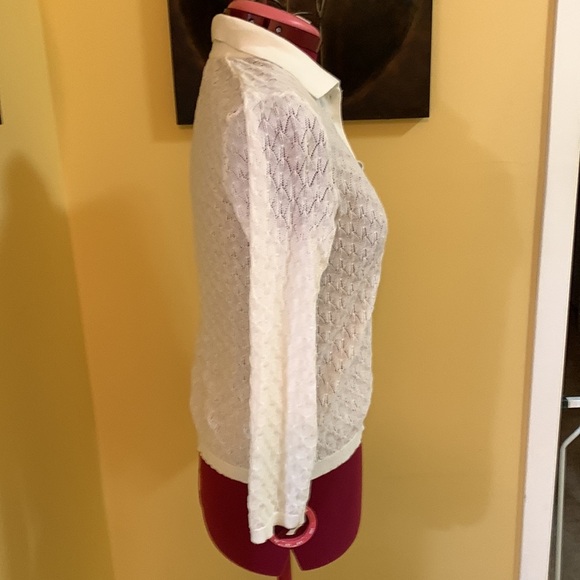 NWOT Zara knit top with collar and 3/4 sleeves 🔴 - Picture 5 of 13